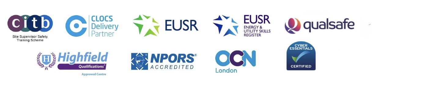 CITB, CLOCS, EUSR, Qualsafe, Highfield, NPORS, OCN London, Cyber Essentials